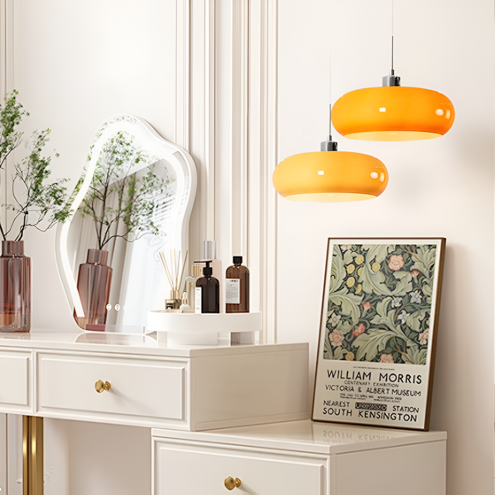 Royallure Glass Pendant Light, Modern Bauhaus Kitchen Pendant Lighting Fixture 4