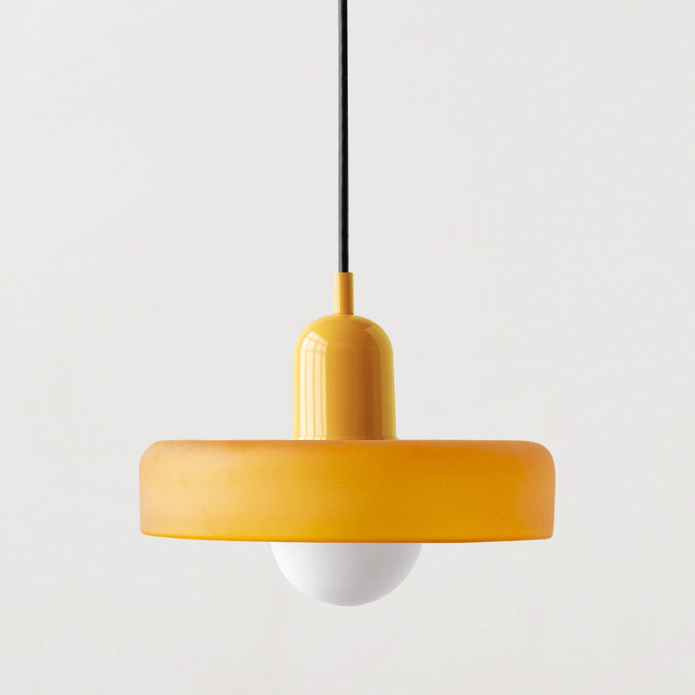 Royallure Glass Pendant Light – Modern Bauhaus Kitchen Pendant Lighting with Colorful Glass and Adjustable Suspension 10