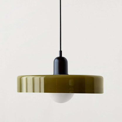 Royallure Glass Pendant Light – Modern Bauhaus Kitchen Pendant Lighting with Colorful Glass and Adjustable Suspension 12