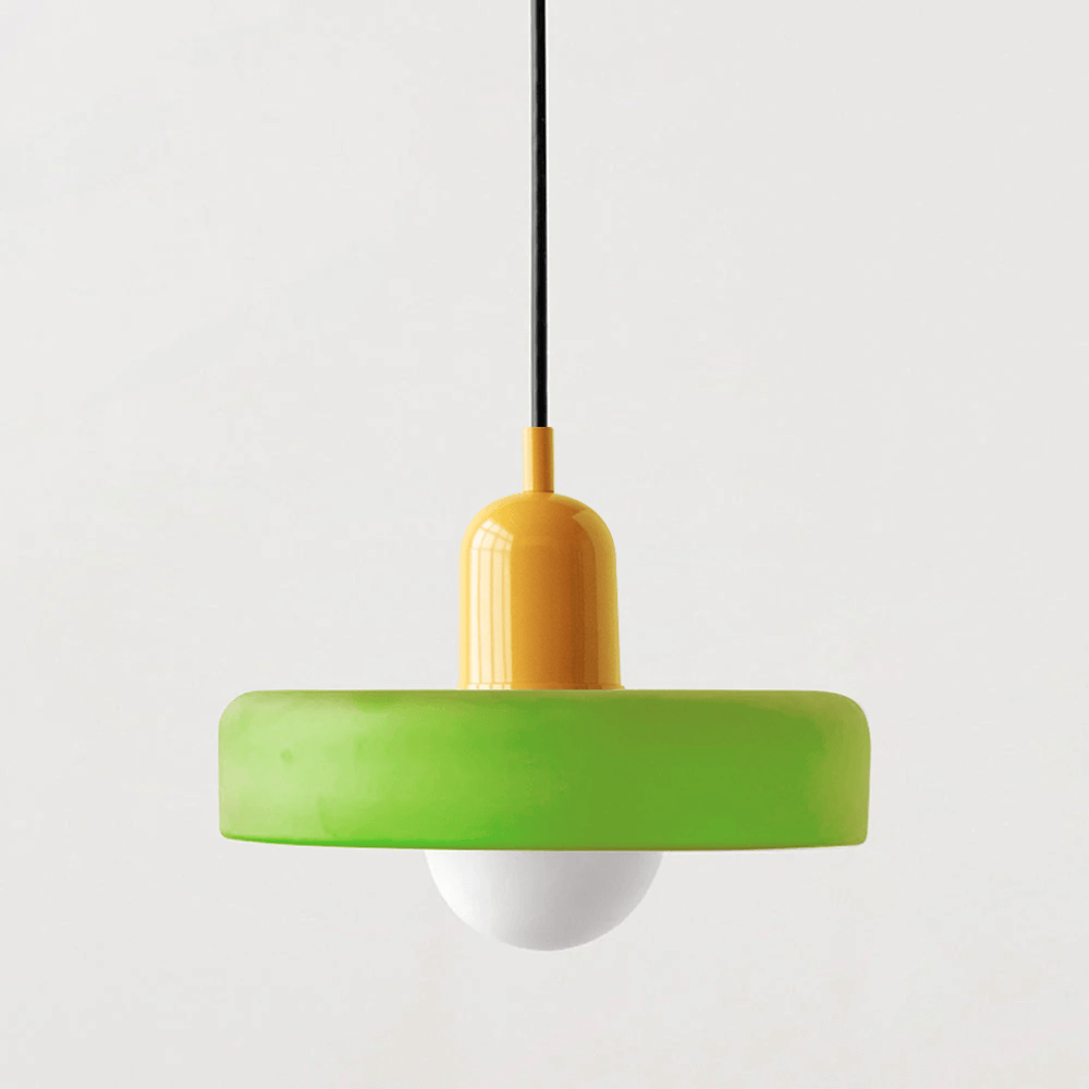 Royallure Glass Pendant Light – Modern Bauhaus Kitchen Pendant Lighting with Colorful Glass and Adjustable Suspension 14