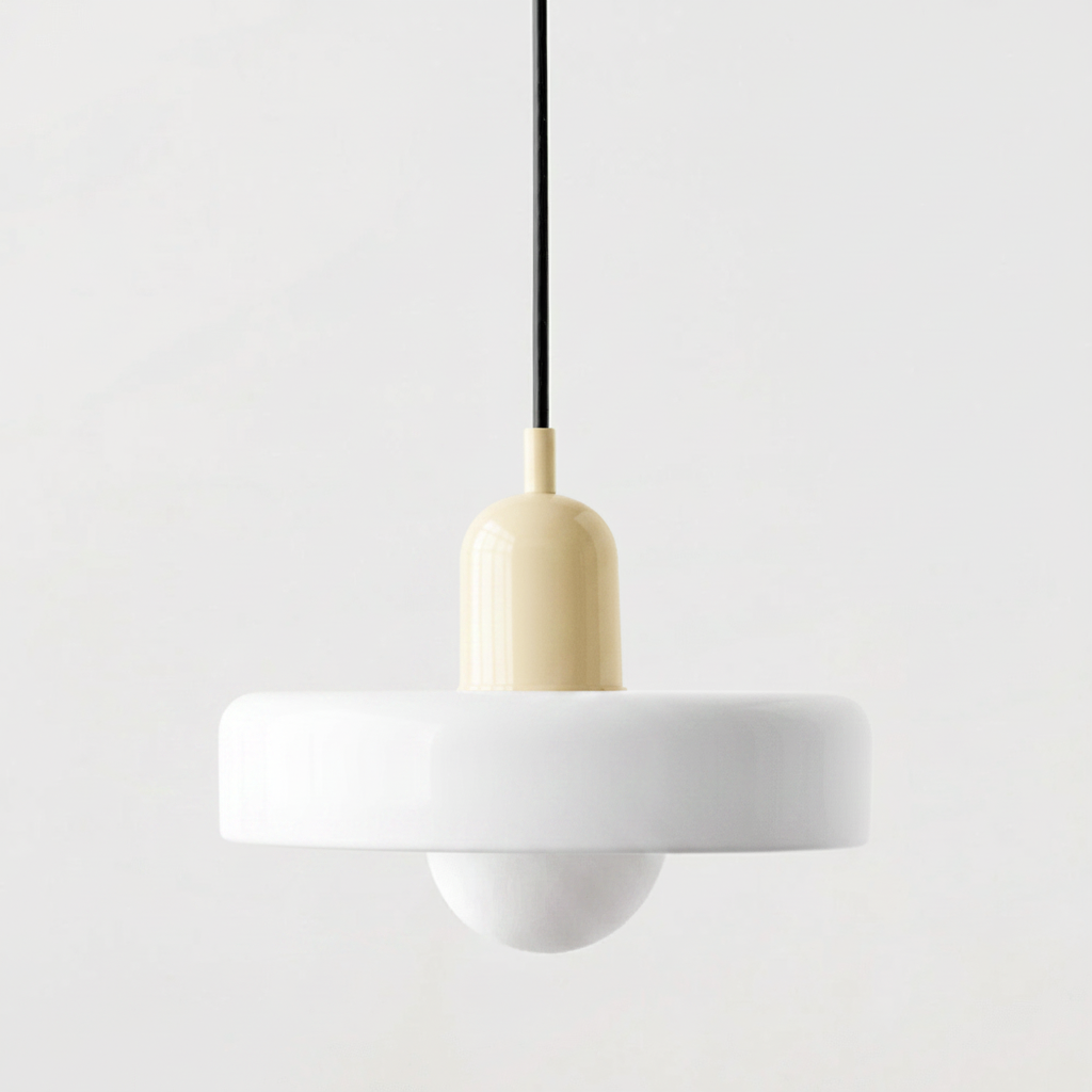 Royallure Bauhaus Colored Glass Pendant Light – Artistic Stained-Glass, Geometric, Retro-Modern