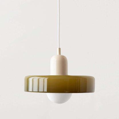 Royallure Glass Pendant Light – Modern Bauhaus Kitchen Pendant Lighting with Colorful Glass and Adjustable Suspension 16