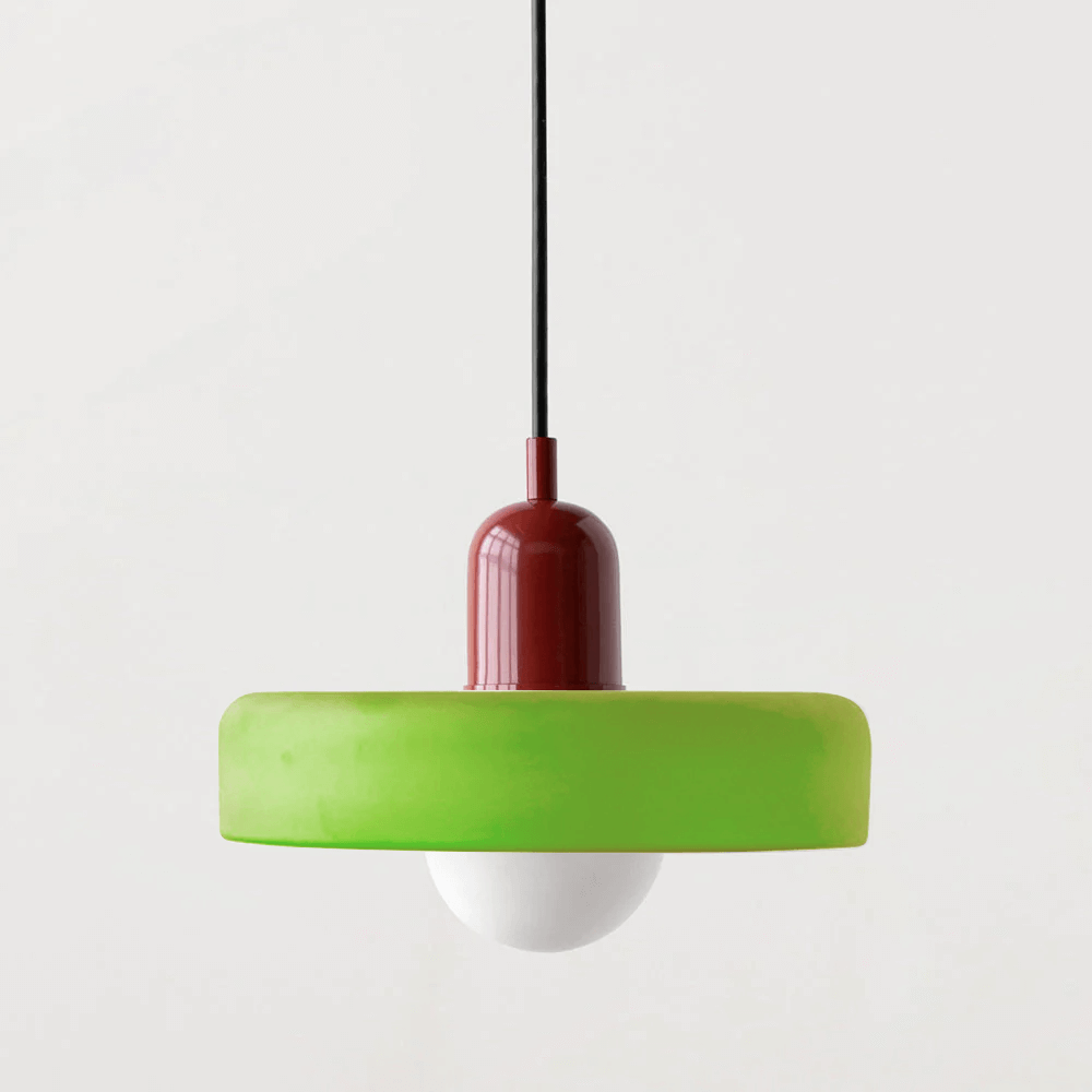 Royallure Glass Pendant Light – Modern Bauhaus Kitchen Pendant Lighting with Colorful Glass and Adjustable Suspension 18