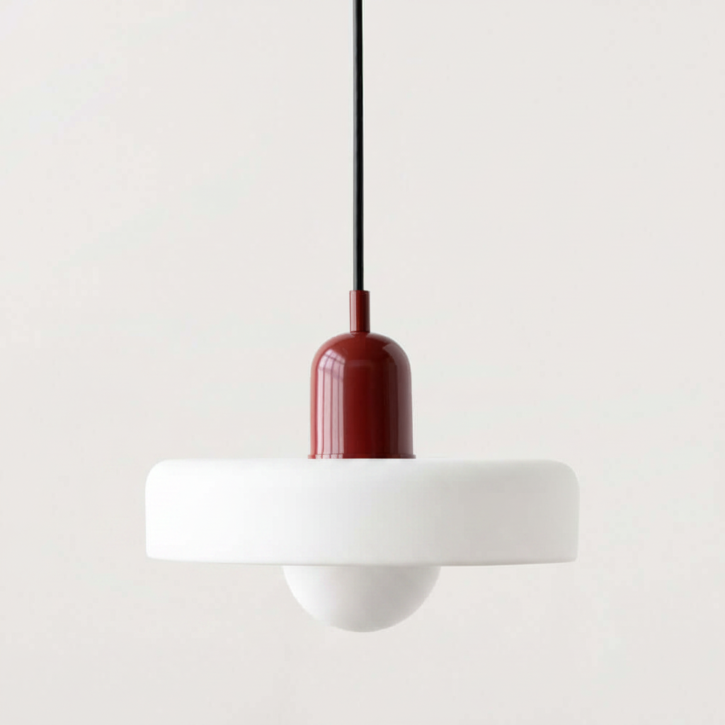 Royallure Bauhaus Colored Glass Pendant Light – Artistic Stained-Glass, Geometric, Retro-Modern