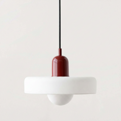 Royallure Bauhaus Colored Glass Pendant Light – Artistic Stained-Glass, Geometric, Retro-Modern