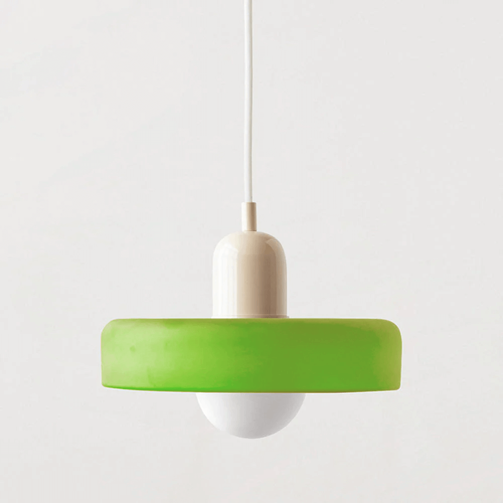 Royallure Glass Pendant Light – Modern Bauhaus Kitchen Pendant Lighting with Colorful Glass and Adjustable Suspension 26
