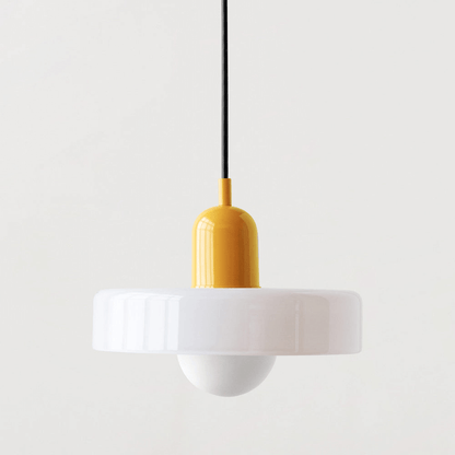 Royallure Glass Pendant Light – Modern Bauhaus Kitchen Pendant Lighting with Colorful Glass and Adjustable Suspension 28