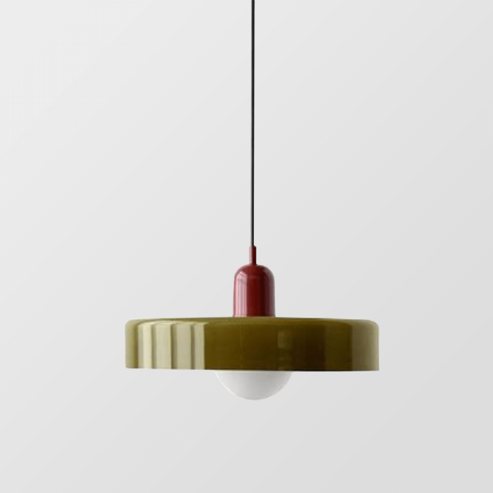 Royallure Glass Pendant Light – Modern Bauhaus Kitchen Pendant Lighting with Colorful Glass and Adjustable Suspension 3
