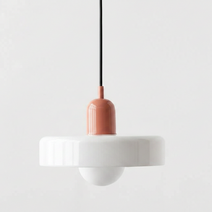 Royallure Bauhaus Colored Glass Pendant Light – Artistic Stained-Glass, Geometric, Retro-Modern