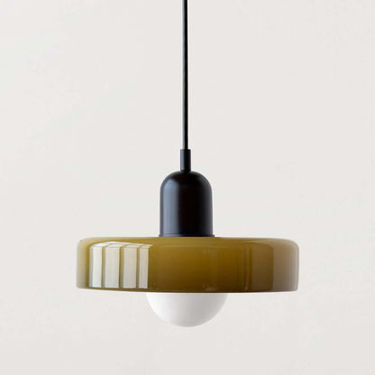 Royallure Glass Pendant Light – Modern Bauhaus Kitchen Pendant Lighting with Colorful Glass and Adjustable Suspension 8
