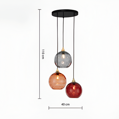 Royallure Glass Pendant Light, Modern Kitchen Pendant Lighting for Cozy Home Decor 11