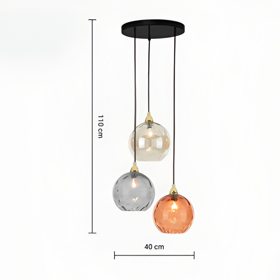 Royallure Glass Pendant Light, Modern Kitchen Pendant Lighting for Cozy Home Decor 12