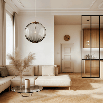 Royallure Glass Pendant Light, Modern Kitchen Pendant Lighting for Cozy Home Decor 3