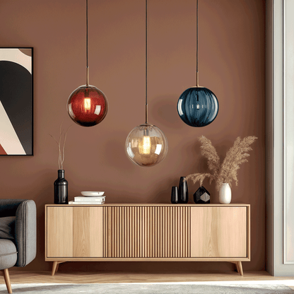 Royallure Glass Pendant Light, Modern Kitchen Pendant Lighting for Cozy Home Decor 5