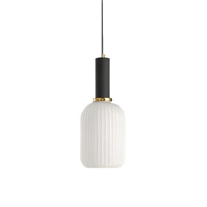 Royallure Glass Pendant Light, Nordic Retro Design for Kitchen Pendant Lighting, E27 Compatible 17