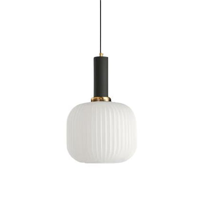 Royallure Glass Pendant Light, Nordic Retro Design for Kitchen Pendant Lighting, E27 Compatible 18