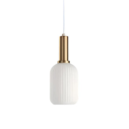 Royallure Glass Pendant Light, Nordic Retro Design for Kitchen Pendant Lighting, E27 Compatible 19