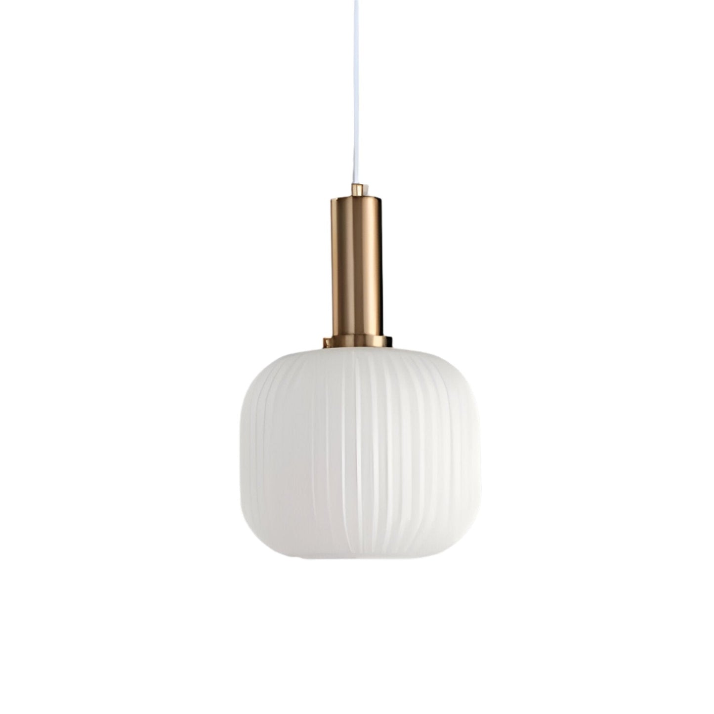 Royallure Glass Pendant Light, Nordic Retro Design for Kitchen Pendant Lighting, E27 Compatible 24