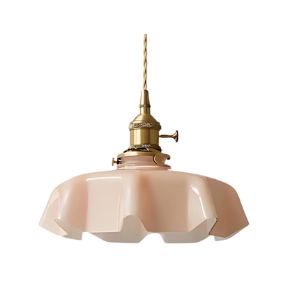 Royallure Glass Pendant Light, Retro Kitchen Pendant Lighting with Warm Ambient Glow 0