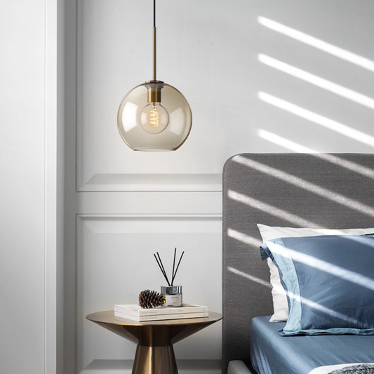 Royallure Glass Pendant Lighting with Brushed Gold Accents for Modern Kitchens 1