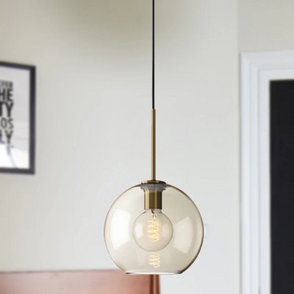 Royallure Glass Pendant Lighting with Brushed Gold Accents for Modern Kitchens 6