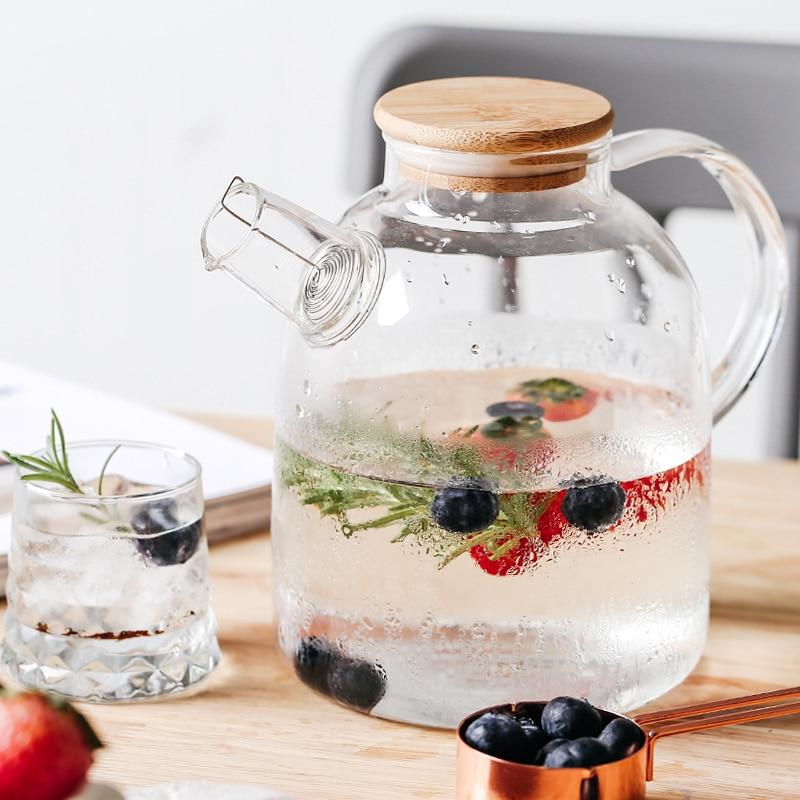 Royallure Glass Teapot with Infuser, Heat-Resistant Borosilicate, 1L-1.5L Capacity 1