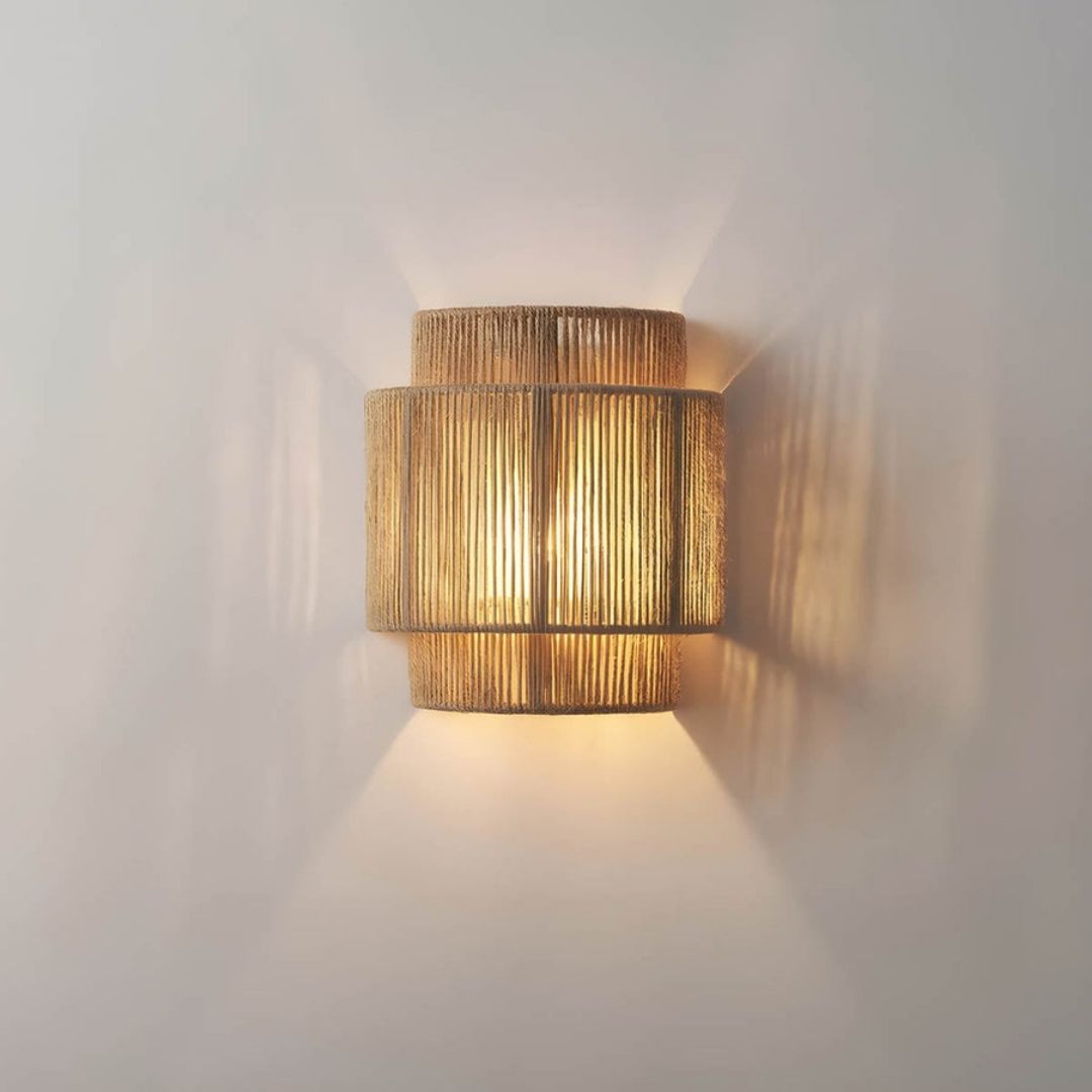 Royallure Handmade Rope Wall Sconce – Warm Ambient Wall Light for Cozy Living Spaces 0
