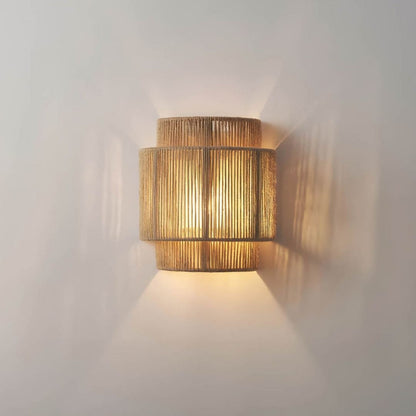 Royallure Handmade Rope Wall Sconce – Warm Ambient Wall Light for Cozy Living Spaces 0