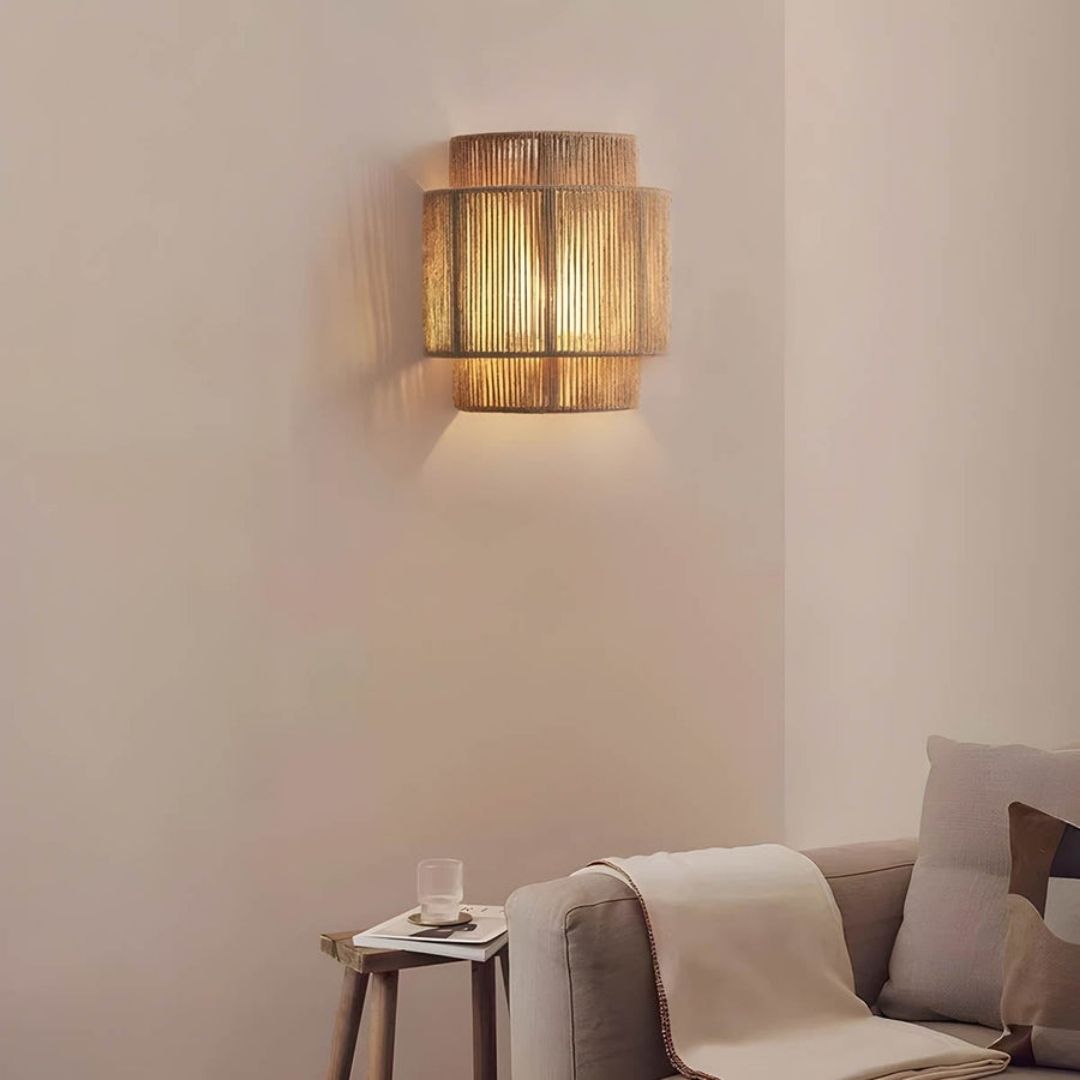 Royallure Handmade Rope Wall Sconce – Warm Ambient Wall Light for Cozy Living Spaces 1
