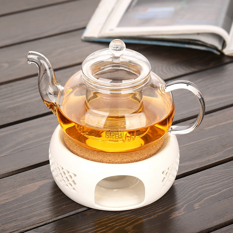 Royallure Heat-Resistant Borosilicate Glass Teapot for Perfect Brewing, 1.2L 6
