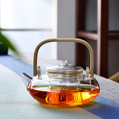 Royallure Heat-Resistant Borosilicate Glass Teapot for Perfect Brewing, 1.2L 9