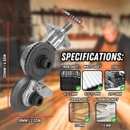 Royallure Heavy-Duty Metal Cutting Tool Adapter for Drill – Precision Metal Cutter Attachment for Stainless Steel and Aluminum 6