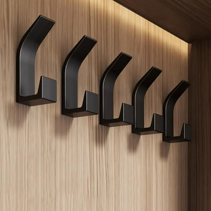 Royallure Heavy-Duty Self-Adhesive Wall Hooks for Coats - Waterproof 5-Pack 0