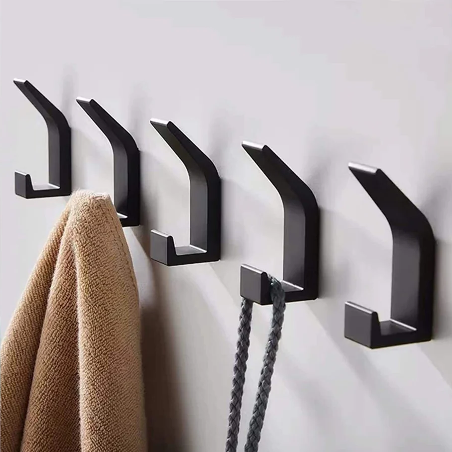 Royallure Heavy-Duty Self-Adhesive Wall Hooks for Coats - Waterproof 5-Pack 2