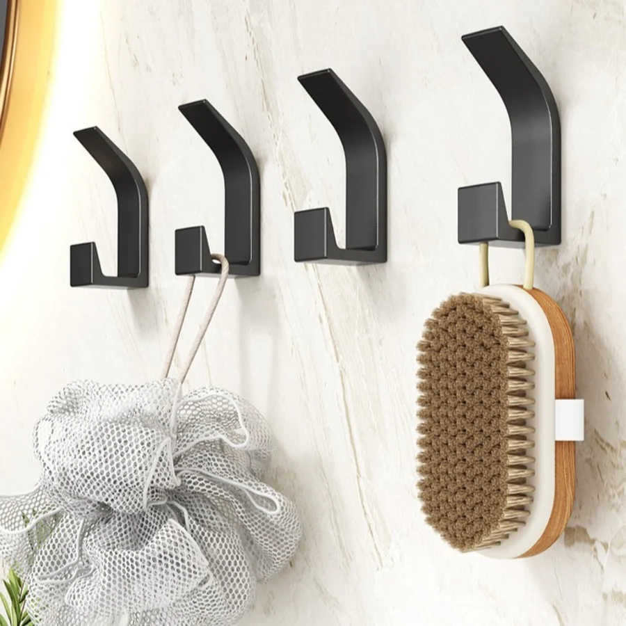 Royallure Heavy-Duty Self-Adhesive Wall Hooks for Coats - Waterproof 5-Pack 3