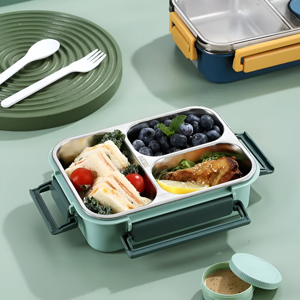Royallure Insulated Lunch Box, Leakproof Stainless Steel Food Container with Multiple Compartments 2