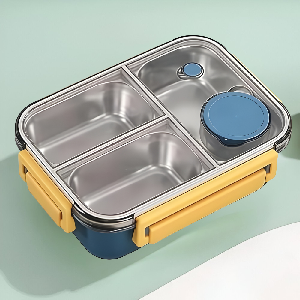 Royallure Insulated Lunch Box, Leakproof Stainless Steel Food Container with Multiple Compartments 5