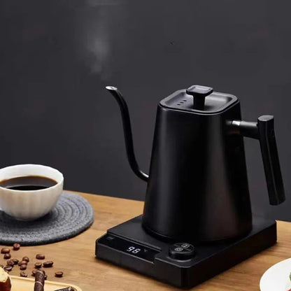 Royallure Intelligent Temperature Control Stainless Steel Coffee Pot – Electric Heating, 1.2L Capacity, Fine-Mouthed Spout 0