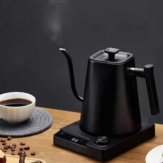 Royallure Intelligent Temperature Control Stainless Steel Coffee Pot – Electric Heating, 1.2L Capacity, Fine-Mouthed Spout 0