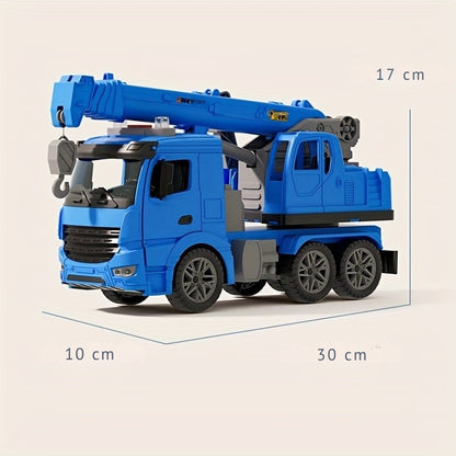 Royallure Interactive Toy Crane Truck with Lights and Sounds – Durable Construction Vehicle for Toddlers 2