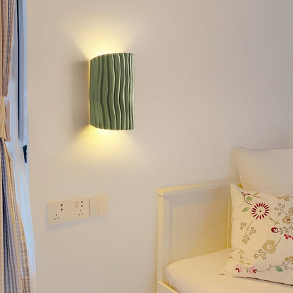 Royallure Japandi Resin Wall Light Sconce - Handcrafted Ceramic Design for Cozy Ambiance 7