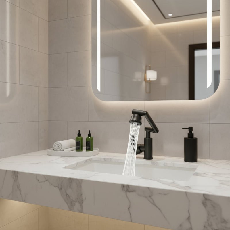 Royallure Kitchen Faucet with Sprayer, 360° Adjustable Robotic Arm, Dual Water Jet Modes 1