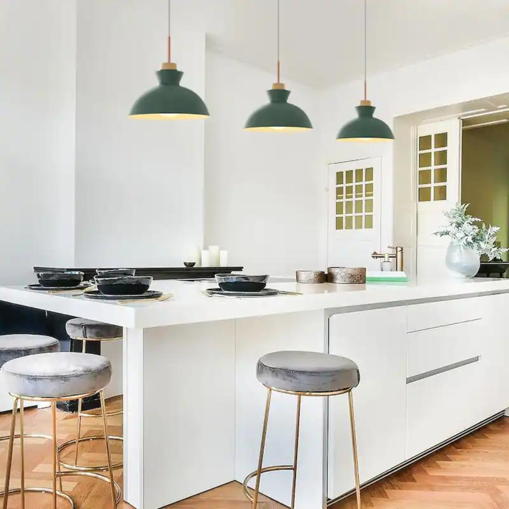 Royallure Kitchen Pendant Lighting - Modern Glass Pendant Light in Vibrant Colors 4