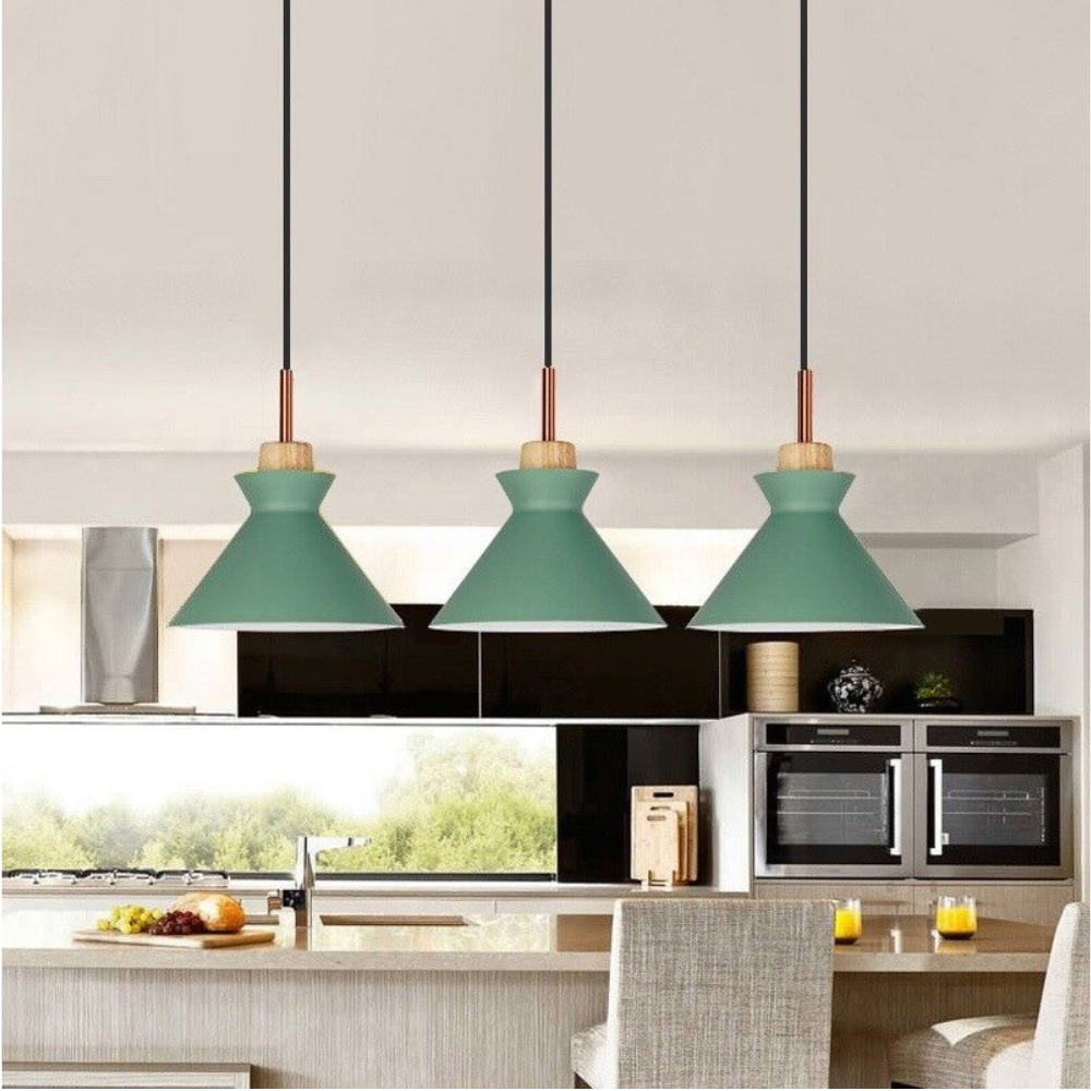 Royallure Kitchen Pendant Lighting - Modern Glass Pendant Light in Vibrant Colors 8