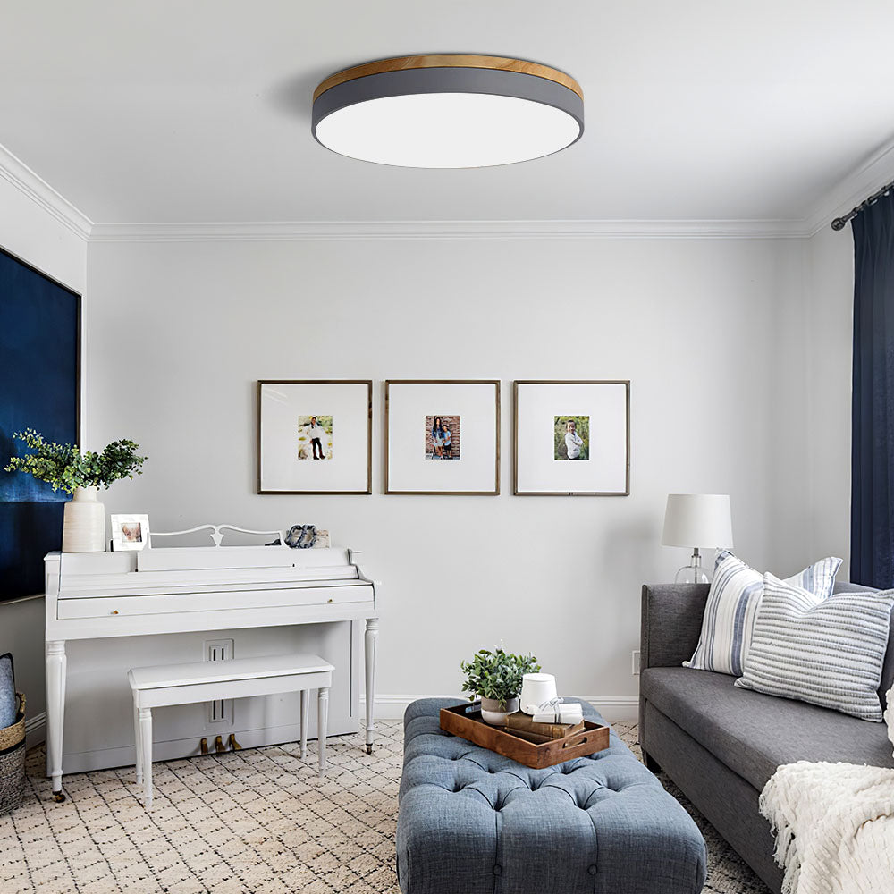 Royallure LED Ceiling Light Fixture, Modern Flush Mount Round Design for Living Room & Bedroom 3