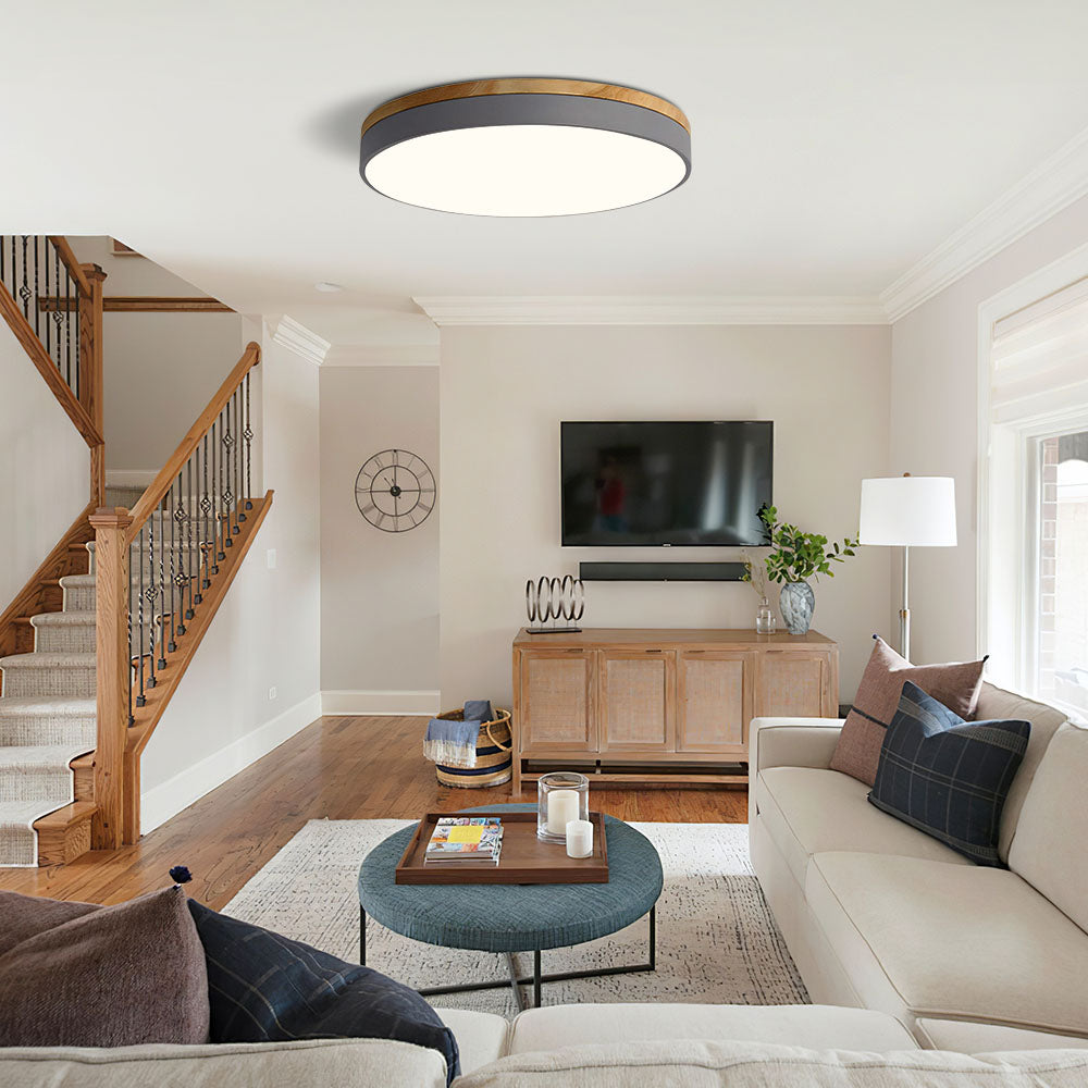 Royallure LED Ceiling Light Fixture, Modern Flush Mount Round Design for Living Room & Bedroom 4