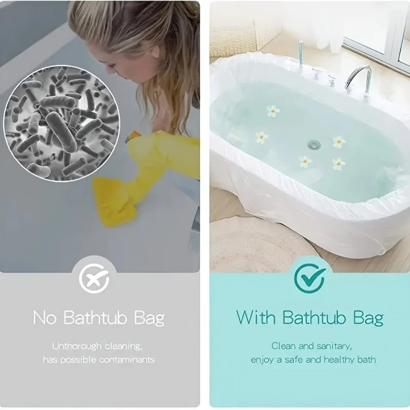 Royallure Large Disposable Tub Liner – 102 x 47 Inches, Hygienic Protection for Salons and Homes 3