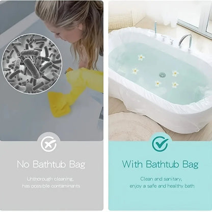 Royallure Large Disposable Tub Liner – 102 x 47 Inches, Hygienic Protection for Salons and Homes 3