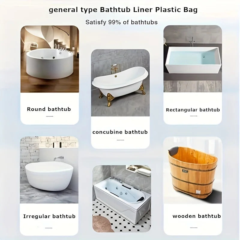 Royallure Large Disposable Tub Liner – 102 x 47 Inches, Hygienic Protection for Salons and Homes 5