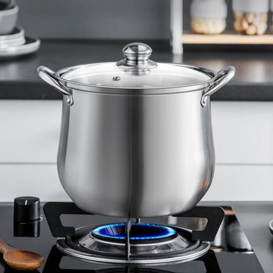 Royallure Large Stainless Steel Stock Pot - 8 Quart, Durable Kitchen Essential for Soups and Stews, Easy to Clean 0